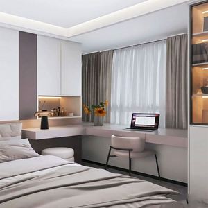 Plateforme de fenêtre de chambre à coucher en bois sur mesure, baie vitrée de salon, armoire de rangement - Product Image 4
