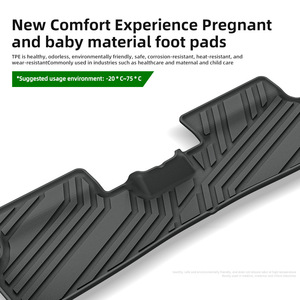 Tappetini OEM in TPE per <span class=keywords><strong>Hyundai</strong></span> <span class=keywords><strong>Kona</strong></span> dal 2022 in poi, impermeabili, antimacchia, facili da pulire, antiscivolo, su misura per tutte le stagioni - Product Image 5