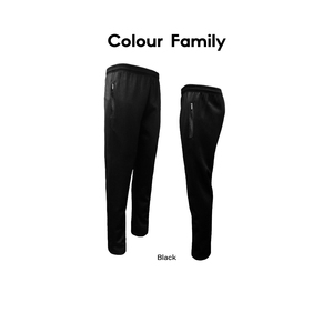 SP561 Slim Fit Sports Track Pants para niños adultos 100% algodón transpirable Formal sólido cintura elástica Jogging pantalones personalizables - Product Image 5