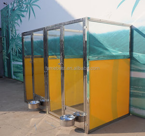 Luxe Roestvrijstalen 304 Hondenkennel Met Gehard Glazen Deuren Ijzeren Huisdierenkooi Met Knoopsluiting - Product Image 5