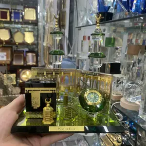 AL-Aqsa Mosque crystal gilding Islamic gift ware crystal glass