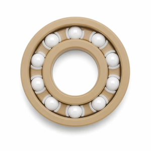 Roulement à billes à gorge profonde en plastique PEEK 6000, 10x26x8mm, billes en céramique de zircone - Product Image 2