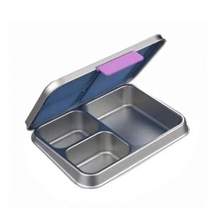 Stainless Steel Bento Box for Kids Leak-Proof Silicone Lid Compartments Dishwasher Safe Heatable Lunch Box Lunch Container - Product Image 3