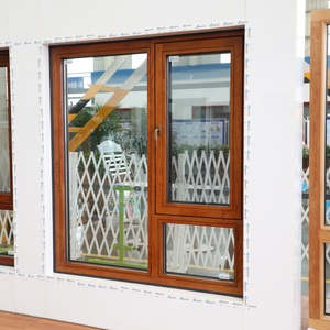 Designs de fenêtres en bois modernes pour l'intérieur et l'extérieur, fenêtre à bascule et à tourner en aluminium avec <span class=keywords><strong>double</strong></span> <span class=keywords><strong>vitrage</strong></span> - Product Image 1