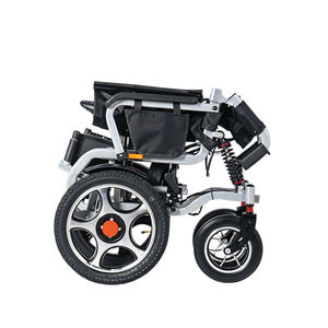 Fauteuil roulant manuel tout-terrain pliable en fibre de carbone, dernière version améliorée, absorbant les chocs, pour personnes handicapées/personnes âgées BZ-6301X - Product Image 4