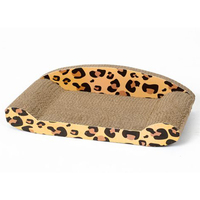 Griffoir pour chat en carton ondulé épaissi, résistant à l'usure, sans éclats, avec bac à griffes intégré, jouet pour chat, design polyvalent toutes saisons