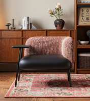 Fauteuil pivotant capitonné moderne, écologique et imperméable pour salon et bureau à domicile, usage de loisirs