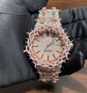 Đồng hồ Moissanite kim cương bán chạy, mặt lộ máy, kiểu dáng thời trang, chống nước, máy quartz, dành cho nữ, giá cả phải chăng - Product Image 5