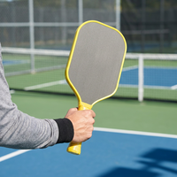 Pala de Pickleball Personalizada de Fibra de Carbono Cruda T800 3K de 14 mm Termoformada |   Forma Alargada para Máxima Rotación y Potencia