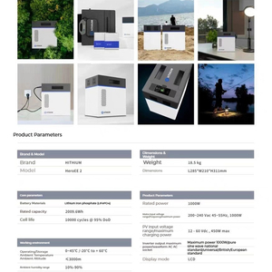 Station d'alimentation portable au lithium de qualité supérieure 10000 cycles, générateur 2 kWh, station d'alimentation solaire Hithium EE, station d'alimentation Hithium - Product Image 1