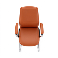Chaise de direction en cuir, chaise de bureau exécutive, pivotante, roulettes silencieuses, pour la salle du patron de l'entreprise