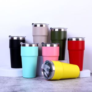 Custom Logo 20Oz 30Oz Powder Coated 304 Stainless Steel Drinking <b>Coffee</b> Cup Double Wall Insulated Tumbler Water Bottle - Product Image 1