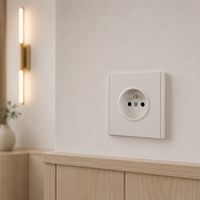 Fournisseur d'équipements électriques, prise française et allemande standard européenne 16A, panneau PC, appareil électrique pour la maison, hôtel