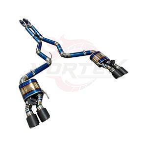 ท่อไอเสีย Vortex Titanium Valvetronic สำหรับ Ford Mustang GT 5.0 V8 ปี 2015 2017 แบบ Catback ท่อคู่รูปตัว X ปลายคาร์บอน - Product Image 4