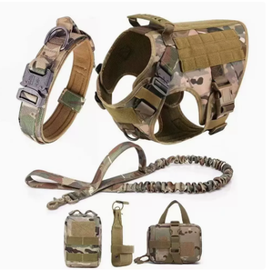 Harnais et <span class=keywords><strong>laisse</strong></span> tactiques de luxe <span class=keywords><strong>en</strong></span> nylon solide 3 pièces pour grands chiens – Collection Hot Training - Product Image 5