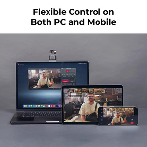 Caméra PTZ <span class=keywords><strong>OBSBOT</strong></span> <span class=keywords><strong>Tiny</strong></span> 3 populaire avec contrôle gestuel, suivi IA et webcam 4K avec zoom 4x - Product Image 5