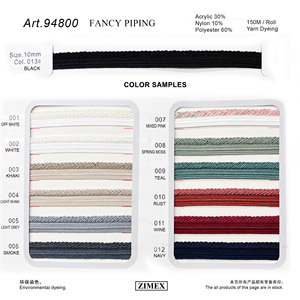 Fantastique 100% Polyester <span class=keywords><strong>Tuyauterie</strong></span> pour Vêtements Sacs Chaussures Textiles de Maison - Product Image 3