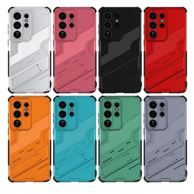 Lichicase Punk Kickstand 2 in 1 Shockproof Bumper Case for OnePlus Ace 5 Ace 5 Pro 13R Hard PC Protective Cover