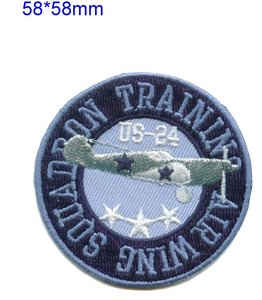 Biểu Tượng Tùy Chỉnh Twill Sắt Trên Các Bản Vá Lỗi Bạc Kim Loại Chủ Đề Bán Buôn Đầy Đủ Thêu Quần Áo Máy Bay Huy Hiệu T-Shirt Mũ - Product Image 4