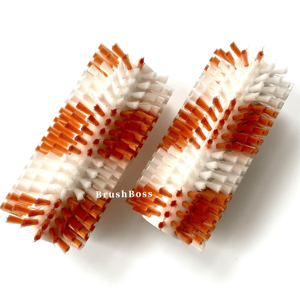 Cepillos de limpieza de tetinas de vaca doble BRUSHBOSS Grado de bricolaje industrial personalizable OEM mejora la higiene de la granja lechera fabricante chino - Product Image 1