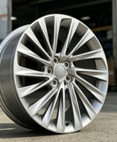 Jantes personnalisées en aluminium forgé 6061-T6, style OEM, argentées, multi-rayons, chromées, neuves, 18-20 pouces, pour berlines de luxe ES LS