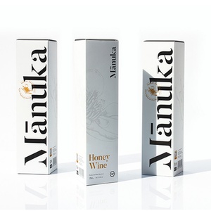 Boîte en papier personnalisée pour cosmétiques, petite, blanche, pour savon au miel et huile d'olive - Product Image 1