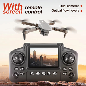 Drone AiJH E88 avec caméra double HD intégrée, photos, vidéos et transmission en temps réel, drone avec télécommande à écran - Product Image 2
