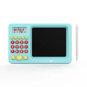 Máquina de calculagem matemática oral de educação infantil, com placa para escrita, inglês português russo