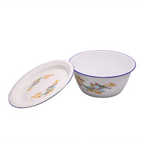 Cazuela de fabricante de China, cubierta de olla, Setenamel, esmalte, cuenco para dedos