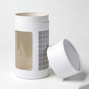 Factory Direct Custom Size Paper Cylinder Canister With Clear <b>Window</b> Durable Cardboard Packaging Box - Product Image 4