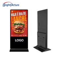 Afficheur numérique LCD 55 pouces pour intérieur/extérieur, montage sur table, Android 13, écran tactile, Wi-Fi intégré, RDM basé sur le cloud, pour aéroports et expositions
