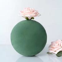 YiLiang Vente Chaude Armée Vert 12cm Diamètre Floral Mousse Décorative Sphère Fleurs pour Halloween Graduation Fête Des Mères