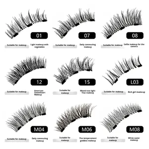 <span class=keywords><strong>Faux</strong></span> <span class=keywords><strong>cils</strong></span> magnétiques en cheveux synthétiques, nouveaux <span class=keywords><strong>faux</strong></span> <span class=keywords><strong>cils</strong></span> européens et américains épais, intégrés, avec stockage et adsorption - Product Image 4