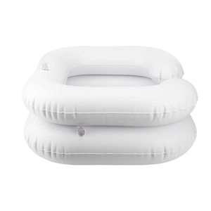 Bassin de lavage de cheveux gonflable portable en PVC, design moderne pour salle de bain, pas besoin de fauteuil de salon à domicile - Product Image 1