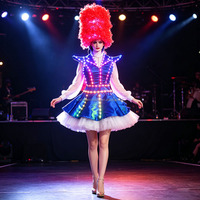 LED Maid Parade Performance Costume Night Club Party Performance Wear LED Dance Costume