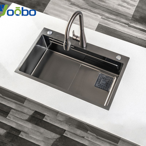 Lavello Premium Nero Oro Saldato a Mano, Durevole, Stabile, Lunga Durata, Profondità 7.5 Pollici - Product Image 5