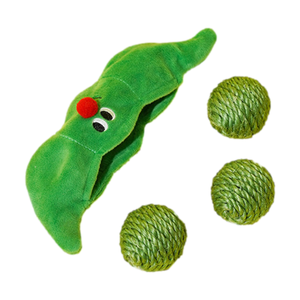 Juguete para Gatos de Alta Calidad, Resistente a Mordidas, con Bola de Sisal, en Forma de Guisantes, para Almacenamiento, Masticación y Juego - Product Image 1