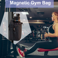 Logo personnalisé noir sac à bandoulière sac de poitrine sac de sport magnétique avec attache magnétique pour hommes et femmes