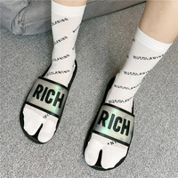 Chaussettes Tabi en coton pour hommes et femmes, sans couture, décontractées et à la mode, style japonais, vente en gros, 9 pièces