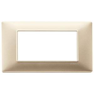 Vimar Wall <b>Switch</b> Matte Champagne 19x8cm Rectangular Plate - Product Image 1