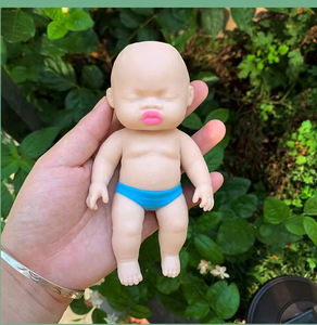 Muñeco de Goma Negro Pequeño del Tamaño de la Palma de la Mano, Figura de Goma Antiestrés, Divertido Regalo, Juguete de Rebote Lento, Modelo Unisex - Product Image 6