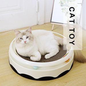 Produttore del commercio all'ingrosso impermeabile pp gatto carta ondulata <span class=keywords><strong>scratcher</strong></span> giradischi giocattolo - Product Image 2