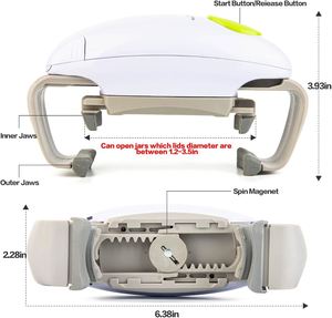 Abrelatas Eléctrico de Doble Oreja de Última Generación, Abrebotellas Automático de un Toque, Acero Inoxidable, Plástico Ecológico, Negro, Logotipo Personalizado - Product Image 5