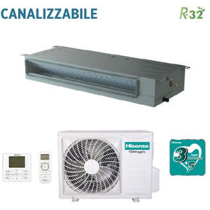 Aire acondicionado con conductos Hisense Inverter 24000 Btu AUD71UX4SLL3 + AUW71U4RF4 con control remoto estándar y por cable - Product Image 2