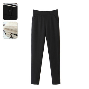 Plus Size <b>Women</b> Fleece Lined <b>Leggings</b> Black Warm <b>Thick</b> Pants For Outerwear Adult High Temperature Standard N8260 - Product Image 4