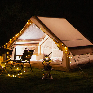 4 sezon şişme hava çadırı açık kamp soba <span class=keywords><strong>Jack</strong></span> AC kanal portu ile özel alan su geçirmez kumaş - Product Image 1