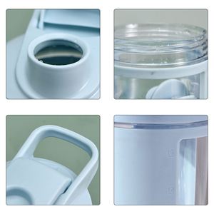Bouteille shaker en plastique portable 500 ml (17 oz) avec logo personnalisé pour milkshake, protéines, gym, fitness, sport, cadeau - Product Image 3