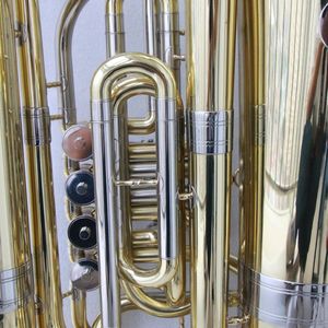<span class=keywords><strong>Tuba</strong></span> professionnelle de haute qualité à 4 pistons rotatifs, instruments en cuivre - Product Image 3