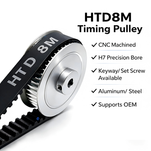 HTD 8M 16T รอกไทม์มิ่งอะลูมิเนียม CNC |   รูเจาะธรรมดา/แบบมีร่อง |   OEM |   ระบบอัตโนมัติ |   ได้รับการรับรองมาตรฐาน RoHS |   รับประกัน 3 ปี - Product Image 1