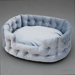 Customizable Luxury Velvet Pet <b>Nest</b> Modern Square Dog <b>Bed</b> for Large Dogs Faux Fur Removable Print Private Label <b>Bed</b> for Winter - Product Image 4